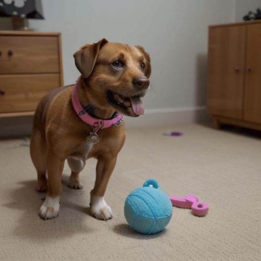 Buddy with his toys